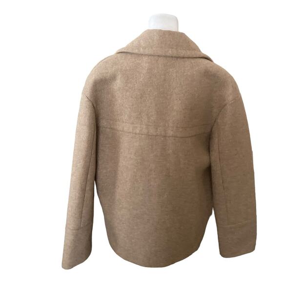 J. Crew Melton Wool Blend Double Breasted Peacoat Size 4 - Picture 2 of 10